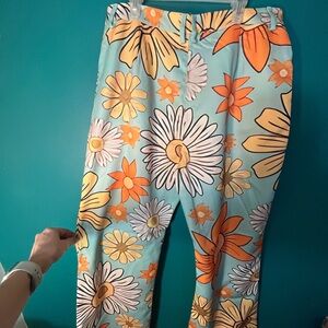 Colorful Floral Print Pants. Festival wear! Never been worn.